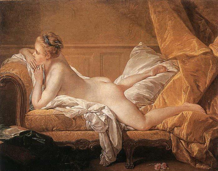 Francois Boucher Girl Reclining France oil painting art